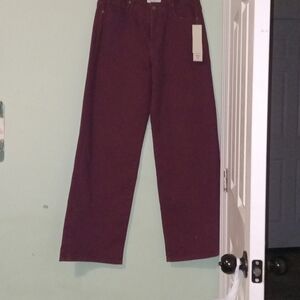 Chic Purple Wide-Leg Jeans